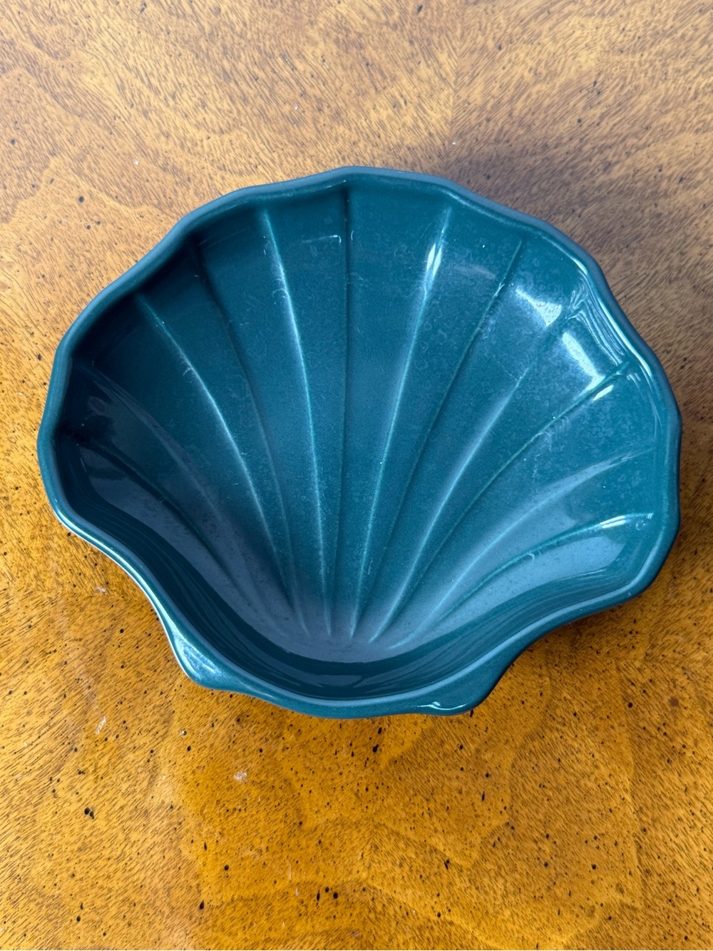 Vintage Pfaltzgraff Blue Clam Shell Soap / Trinket Dish